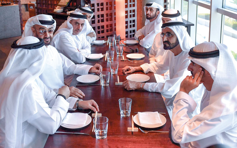 Mohammed bin Rashid and Mohammed bin Zayed discuss current affairs of the nation and its citizens