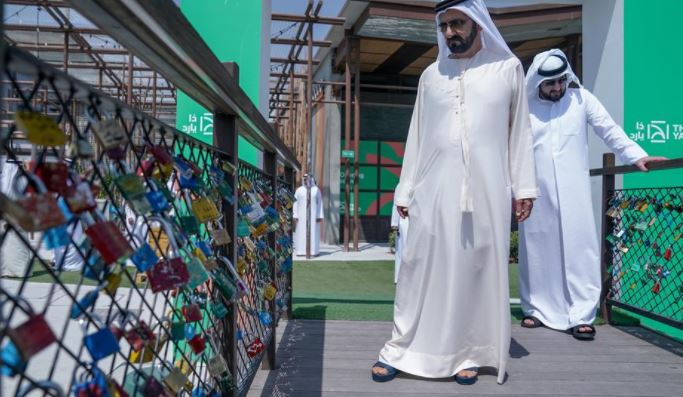 Mohammed bin Rashid visits Meraas’ The Yard tourist service destination at Al Khawaneej