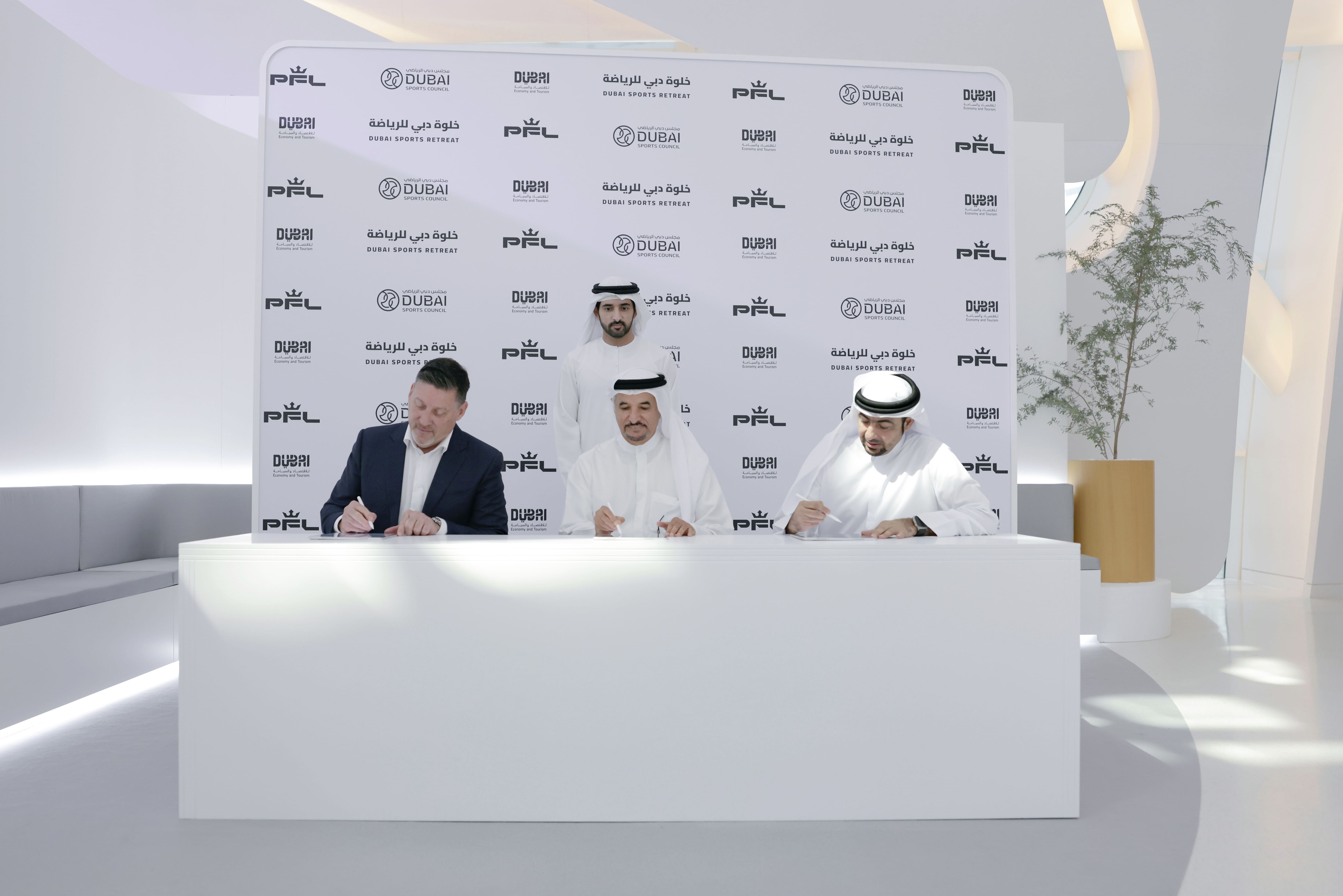 Hamdan bin Mohammed witnesses signing of agreement to launch new global championship in mixed martial arts