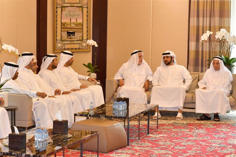 Maktoum bin Mohammed offers his condolences on death of Abdullah Al Ghurair Wife