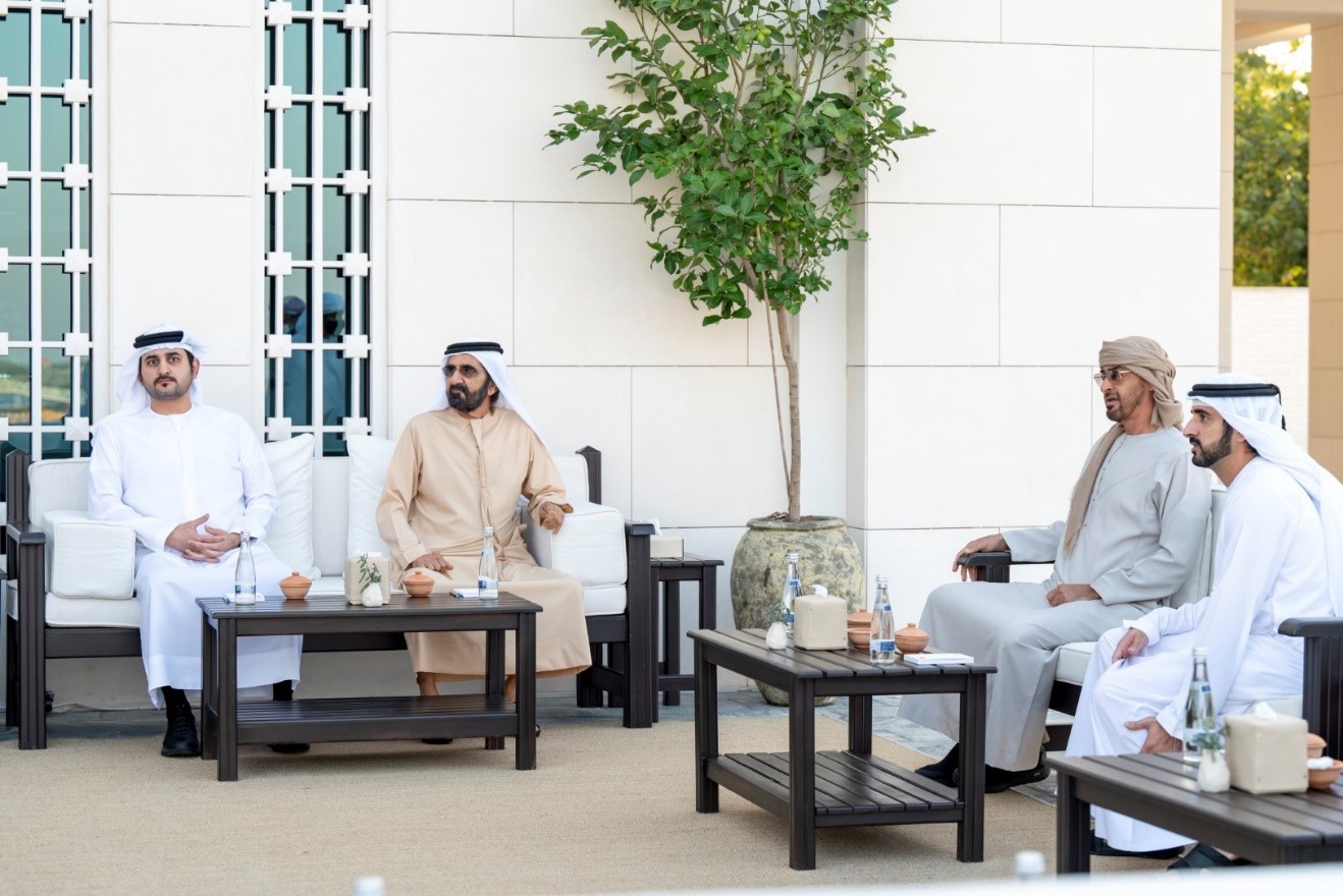 Mohamed bin Zayed receives Mohammed bin Rashid