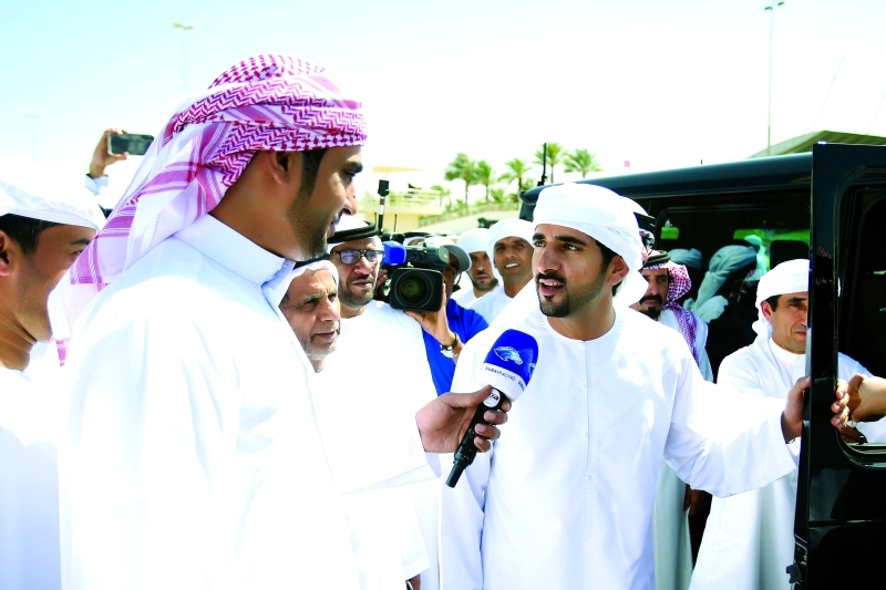 Hamdan bin Mohammed attends launch of Al Marmoum Final Festival