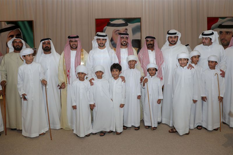 Hamdan and Maktoum bin Mohammed attend wedding Al Hajeri and Al Harbi tribes