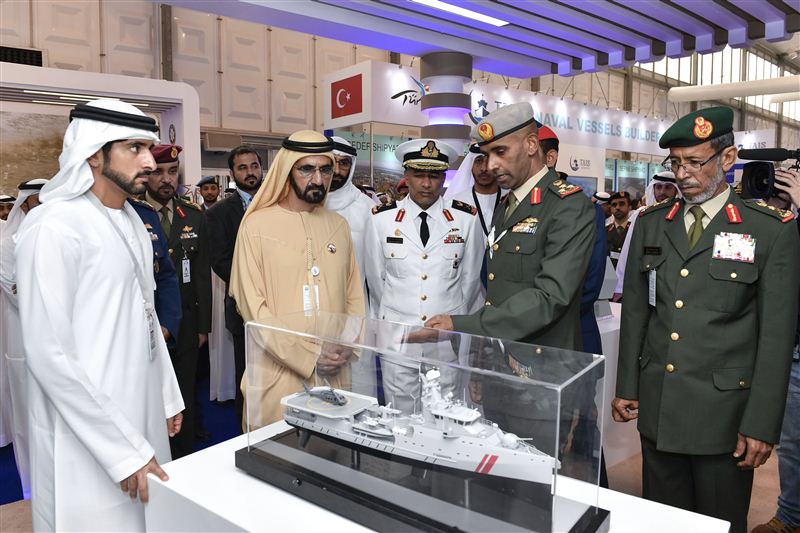 Mohammed bin Rashid visits Marine Exhibition Hall at NAVDEX 2017