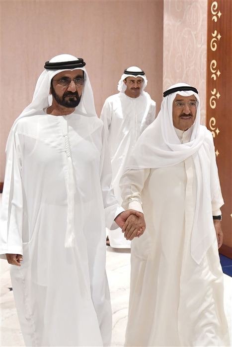 Mohammed bin Rashid holds Iftar banquet in honor of Emir of Kuwait in presence of Mohammed bin Zayed