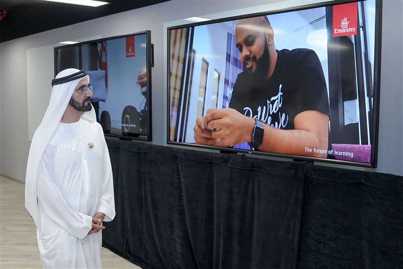Mohammed bin Rashid visits Emirates Airline Lab at Dubai Future Accelerators