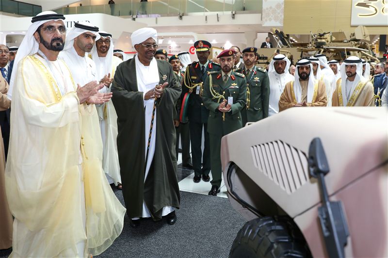Mohammed bin Rashid, Mohammed bin Zayed and Al Bashir review RIV of "NIMR Automative"