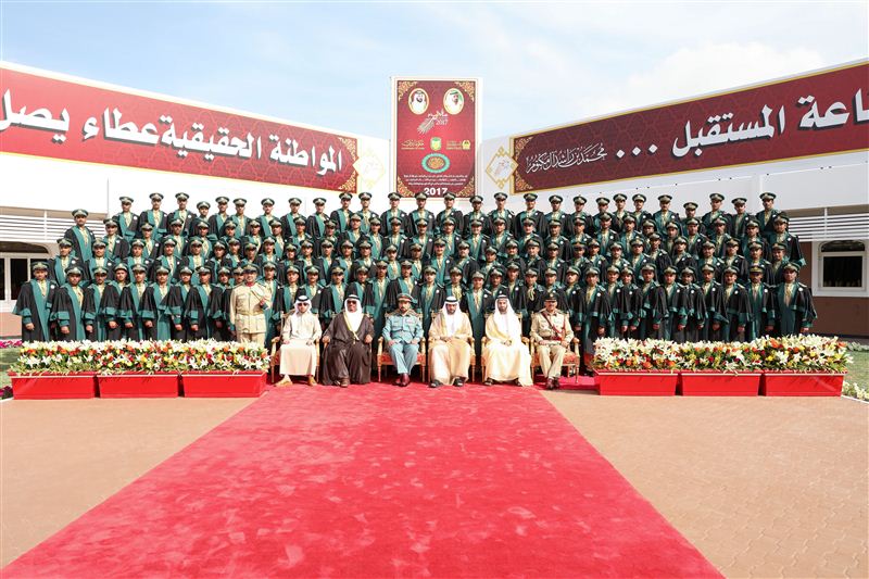 Hamdan bin Mohammed attends the graduation ceremony of 24th batch of Dubai Police Academy officers 