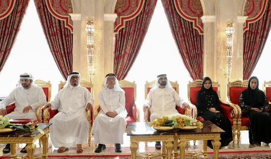Mohammed bin Rashid receives media leaders during his weekly meeting 