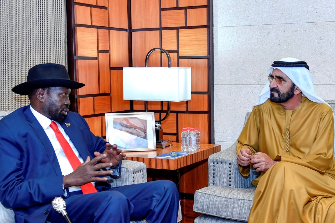 Mohammed bin Rashid receives President of South Sudan