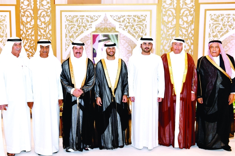 Maktoum bin Mohammed attends weddings of Al Mousa and Al Suwaidi