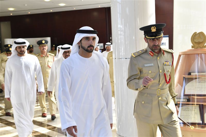 Hamdan bin Mohammed visits Dubai Police General Headquarters