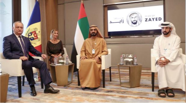Mohammed bin Rashid receives Moldovan President