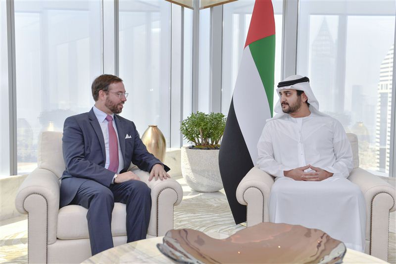 Maktoum bin Mohammed receives Heir Apparent of Luxembourg