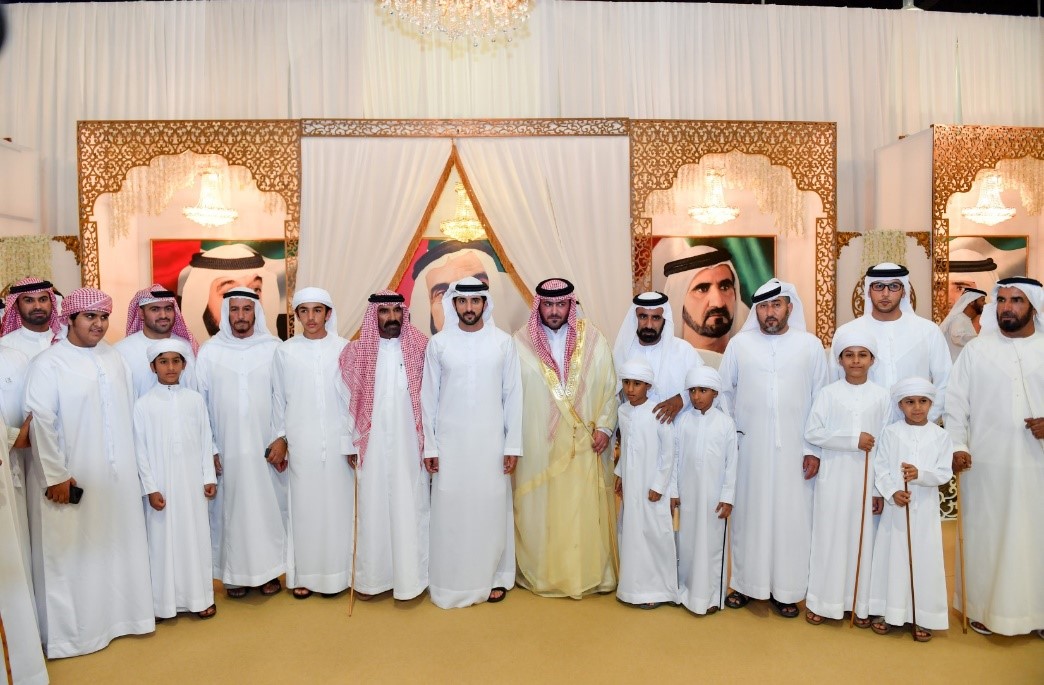 Hamdan, Ahmed bin Mohammed attend Al Hajeri, Al Falasi family wedding