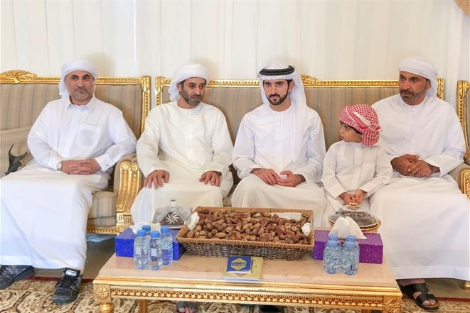 Hamdan bin Mohammed offers his condolences on death of Dhaher Juma Al Muhairi