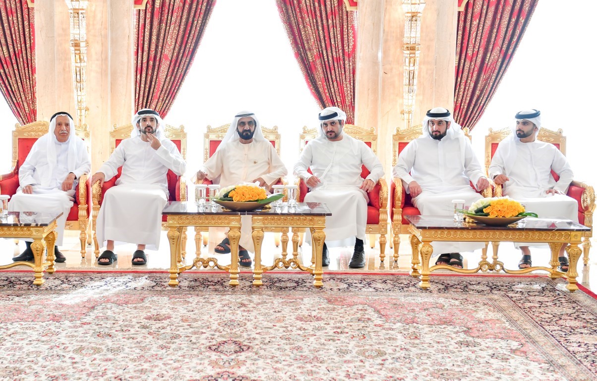 Dubai Ruler receives UAE Sheikhs and officials