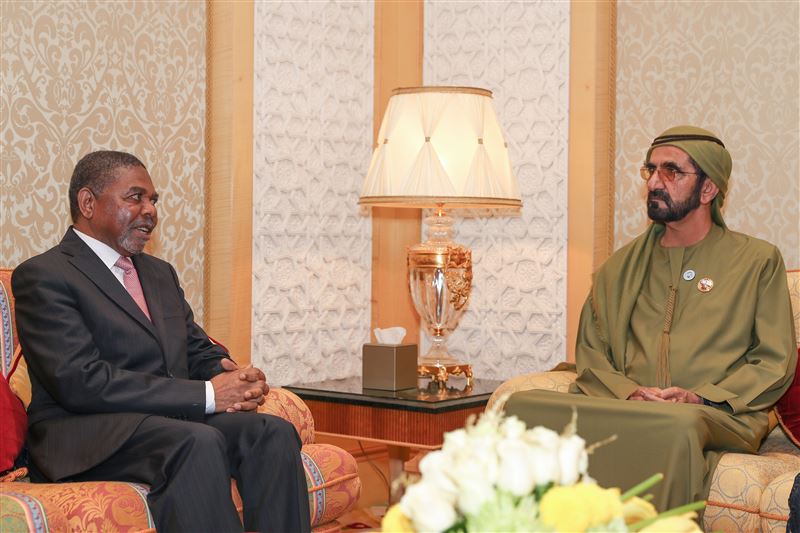 Mohammed bin Rashid receives President of Zanzibar