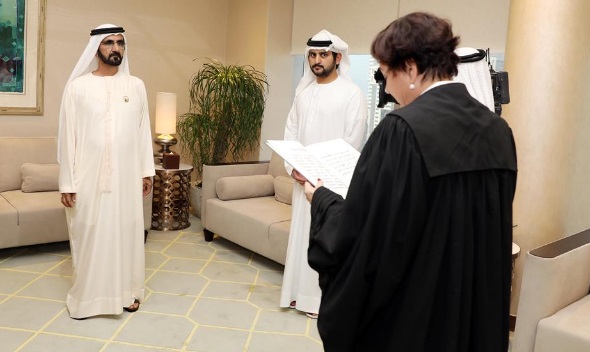 New DIFC Judge in Court of Appeal sworn in before Mohammed bin Rashid