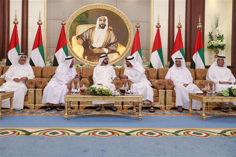 Mohammed bin Rashid, Mohammed bin Zayed receive Rulers, Crown Princes and Deputy Rulers and exchange Ramadan greetings