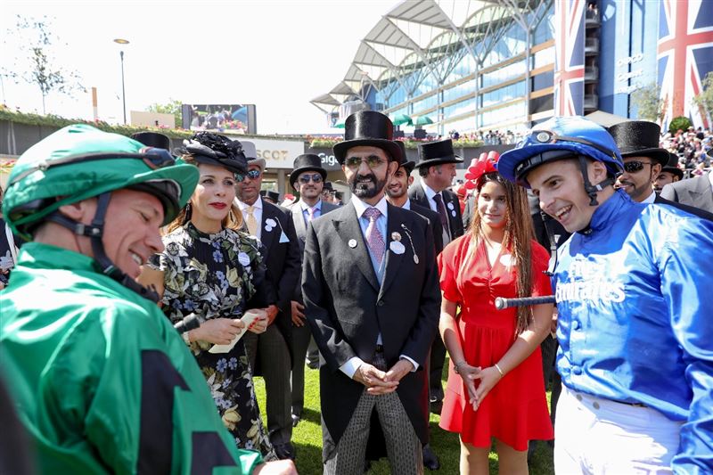 Mohammed bin Rashid attends Royal Ascot for horses in England