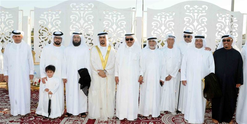 Hamdan bin Rashid attends bin Khediya and bin Kalban weddings