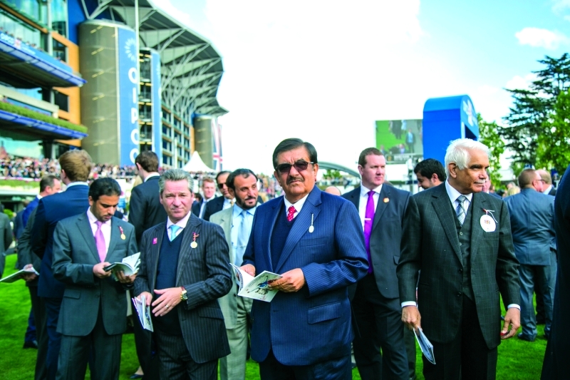 Hamdan bin Rashid attends Champion Stakes Race in Ascot