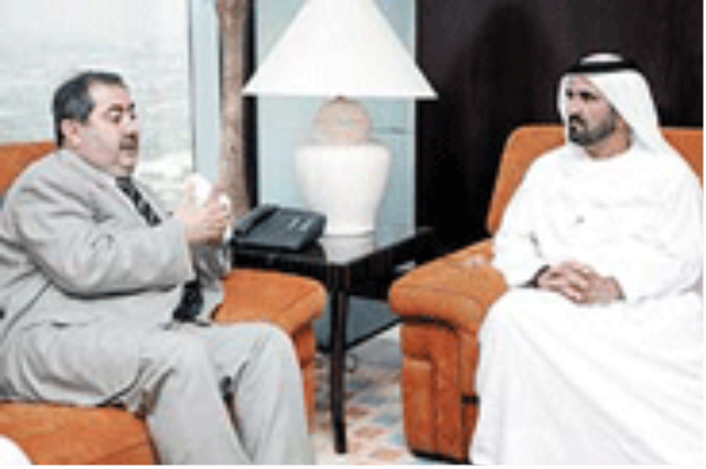 مكتوم بن محمد يستعرض مع وزير بريطاني أوضاع الاقتصاد العالمي