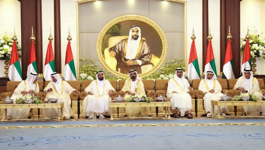 Mohammed bin Rashid and Mohammed bin Zayed receive emirate rulers on Eid Al-Adha