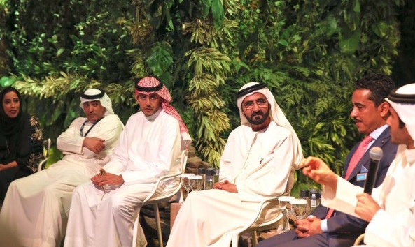 Mohammed bin Rashid meets Social Media Platforms Prominent Figures 