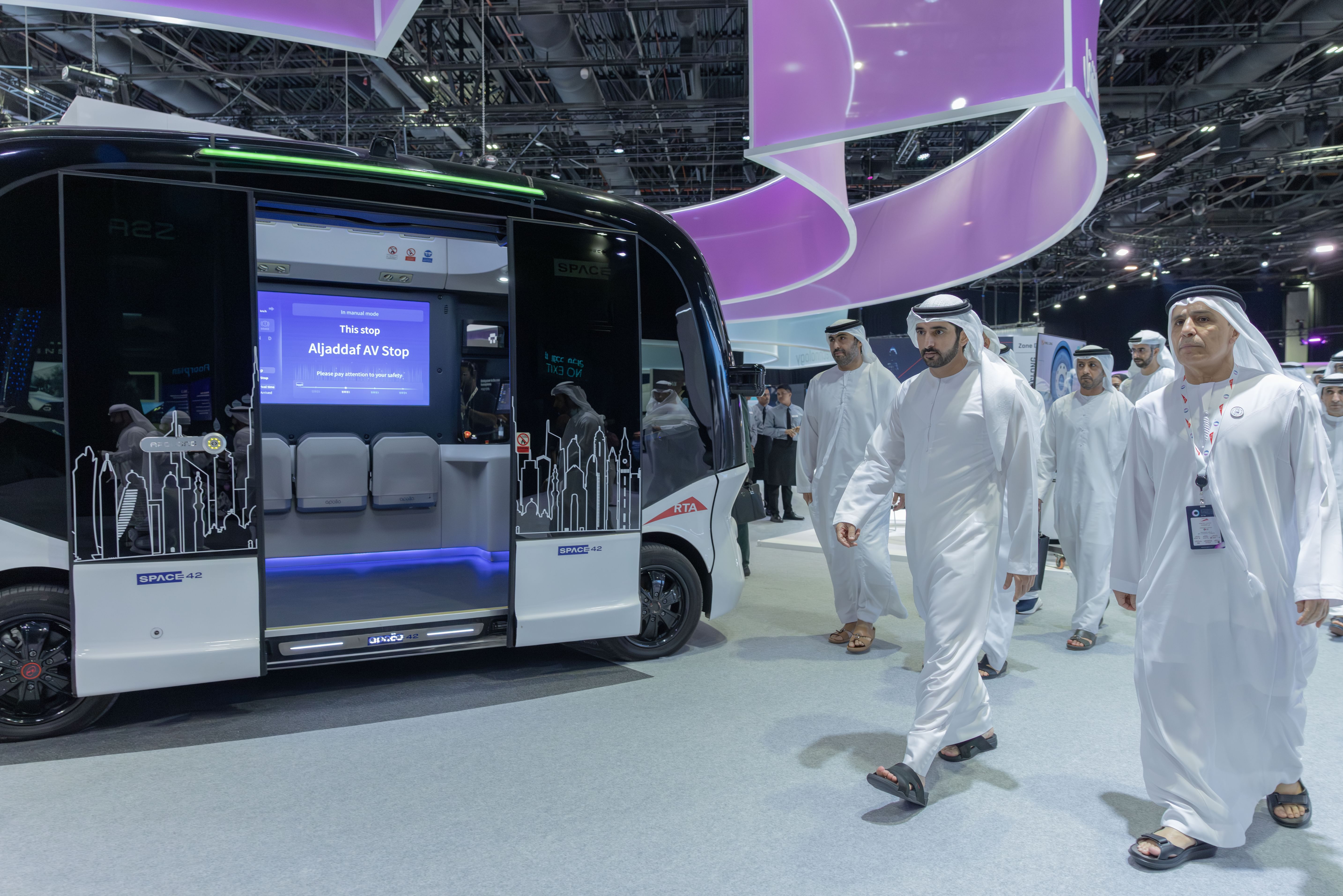 Hamdan bin Mohammed inaugurates Dubai World Self-Driving Transport Exhibition