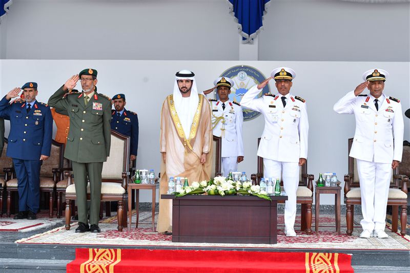 Hamdan bin Mohammed attends graduation ceremony of 17th batch of Rashid Bin Saeed Naval College