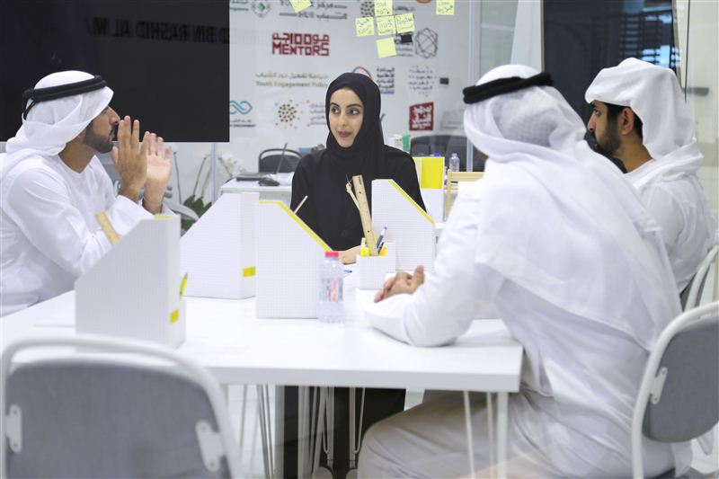 Hamdan and Maktoum bin Mohammed visit Youth Hub in Dubai