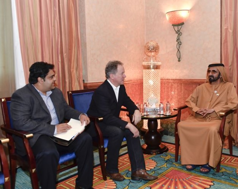 Mohammed bin Rashid receives WFP Executive Director 