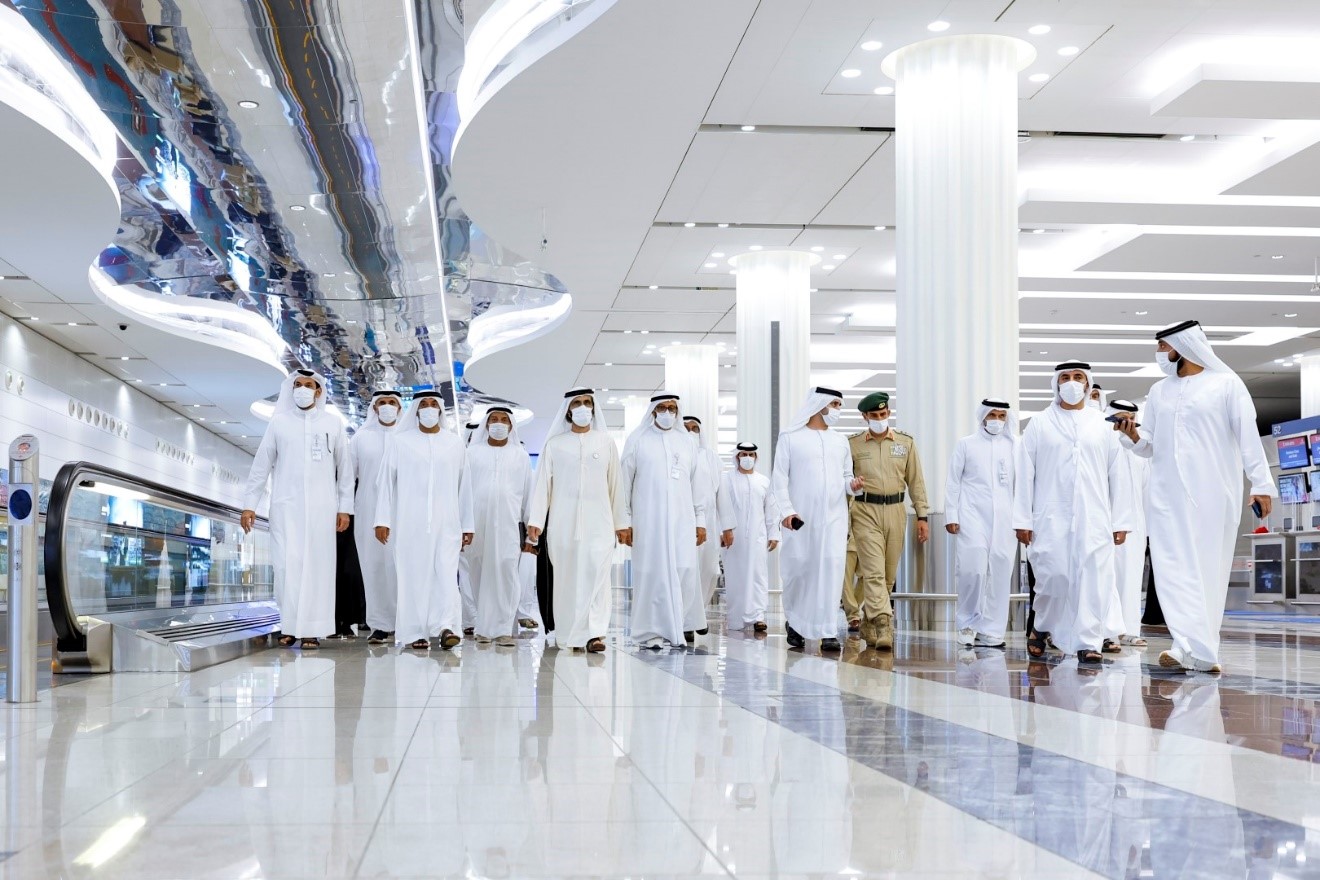 Mohammed bin Rashid tours Dubai International Airport