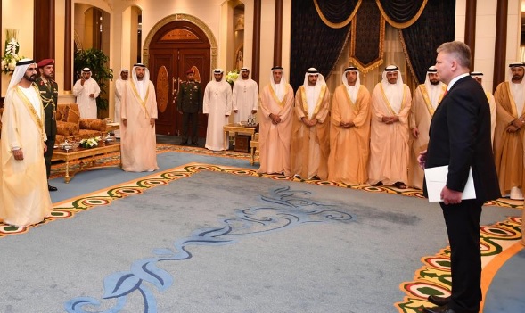 Mohammed bin Rashid receive credentials of new Ambassadors to UAE
