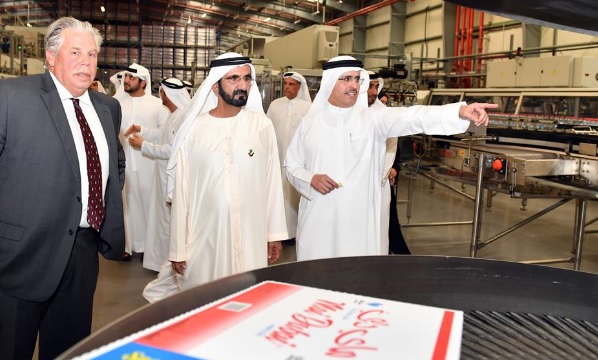 Mohammed bin Rashid Visits “Mai Dubai” Bottled Drinking-Water Company and Factory 