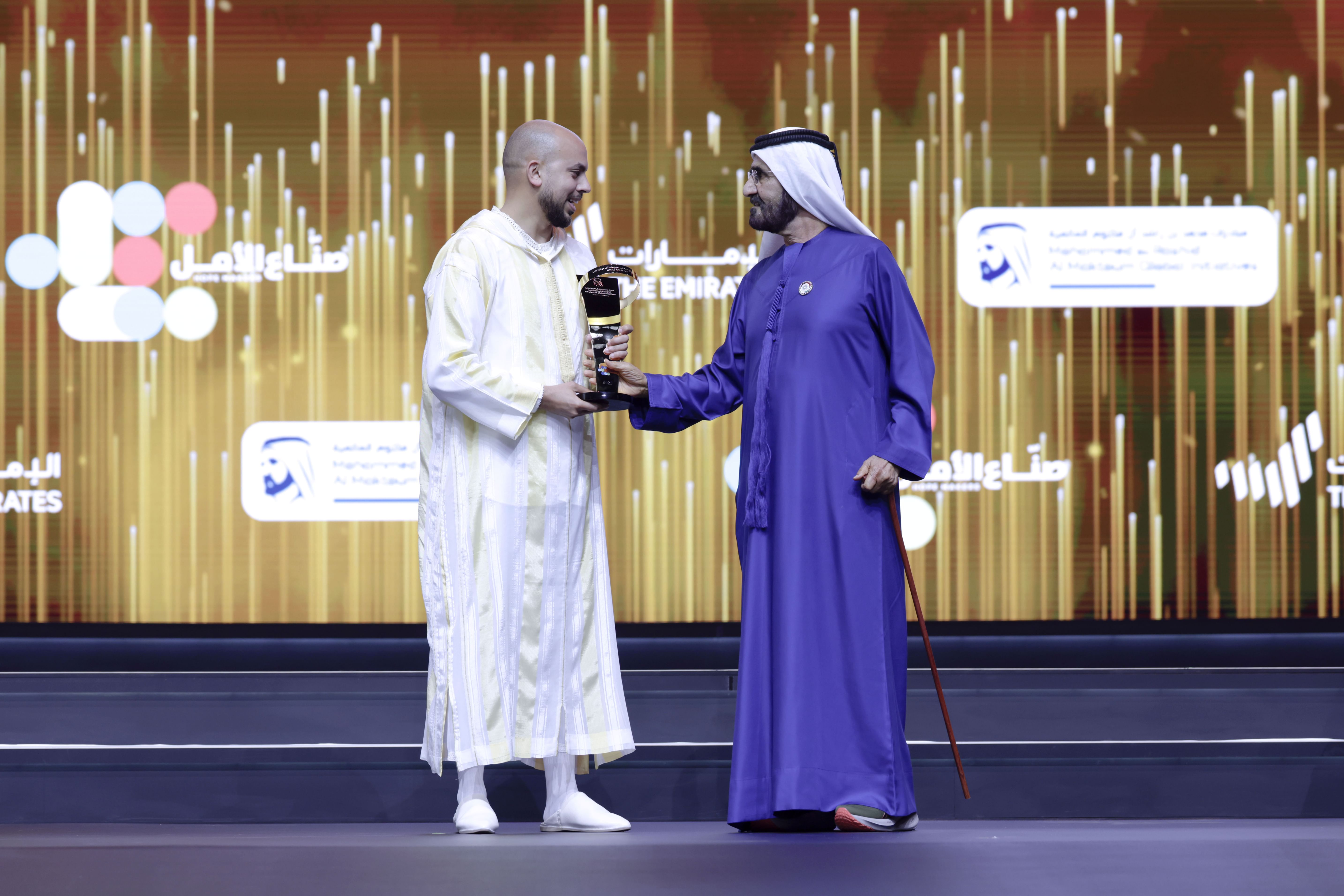 Mohammed bin Rashid crowns Ahmed Zainoun of Morocco as leading Arab Hope Maker