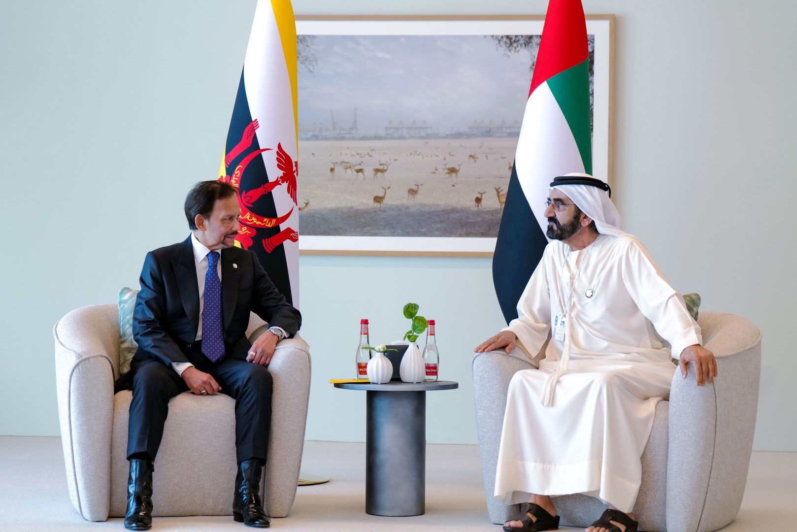 Mohammed bin Rashid meets Sultan of Brunei Darussalam at World Government Summit 2022