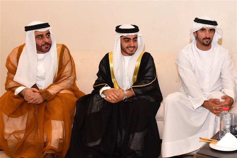 Hamdan bin Mohammed attends weddings of Al Awar and Al Bastaki