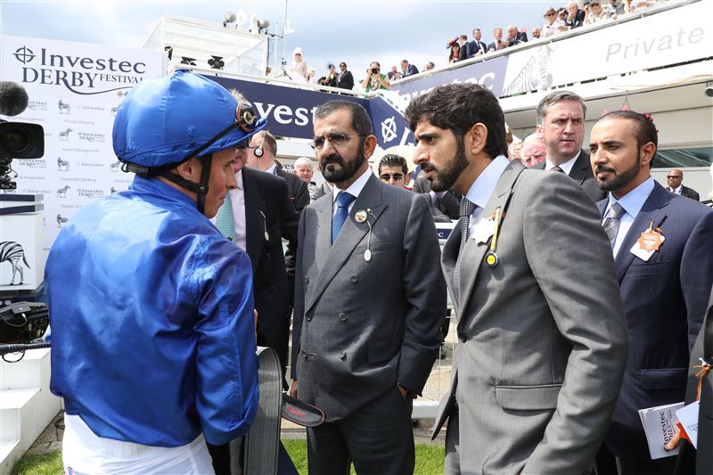 Mohammed bin Rashid witnesses Oaks English Race