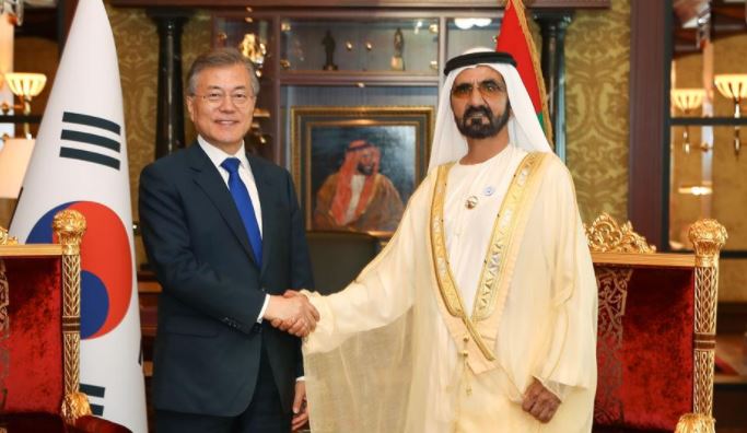 Mohammed bin Rashid receives President of South Korea