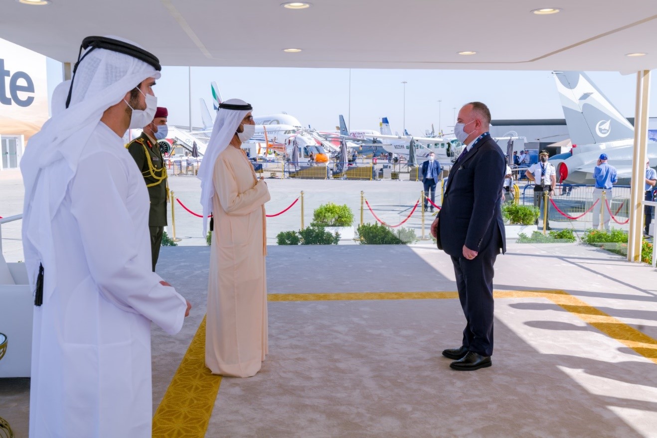 Mohammed bin Rashid receives defence ministers attending Dubai Airshow 2021