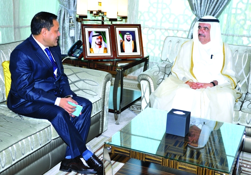Hamdan bin Rashid receives Consul General of Bangladesh