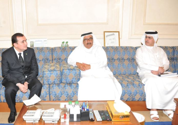 Hamdan bin Rashid discusses ways of cooperation with Turkmen Deputy Prime Minister