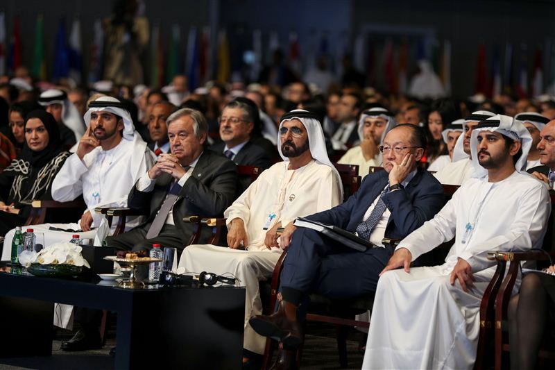 Mohammed bin Rashid attends UN Secretary-General's main address before the Government Summit
