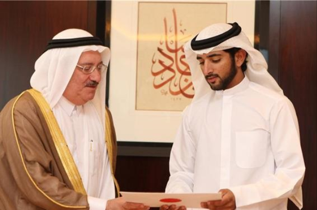 محمد بن راشد يستقبل ولي عهد ابو ظبي