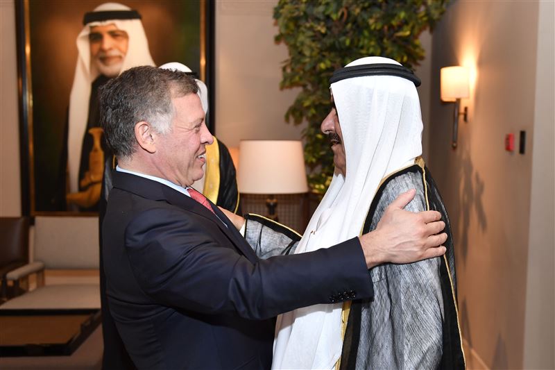 Jordanian King receives Hamdan bin Rashid in Amman