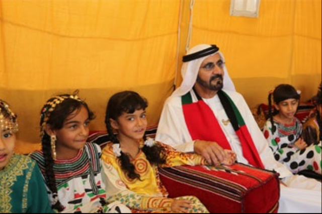 حمدان بن محمد  يستقبل القنصلين الفرنسي والألماني