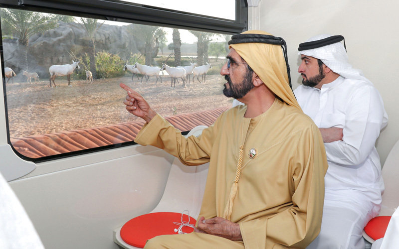 Mohammed bin Rashid visits Dubai Safari Park